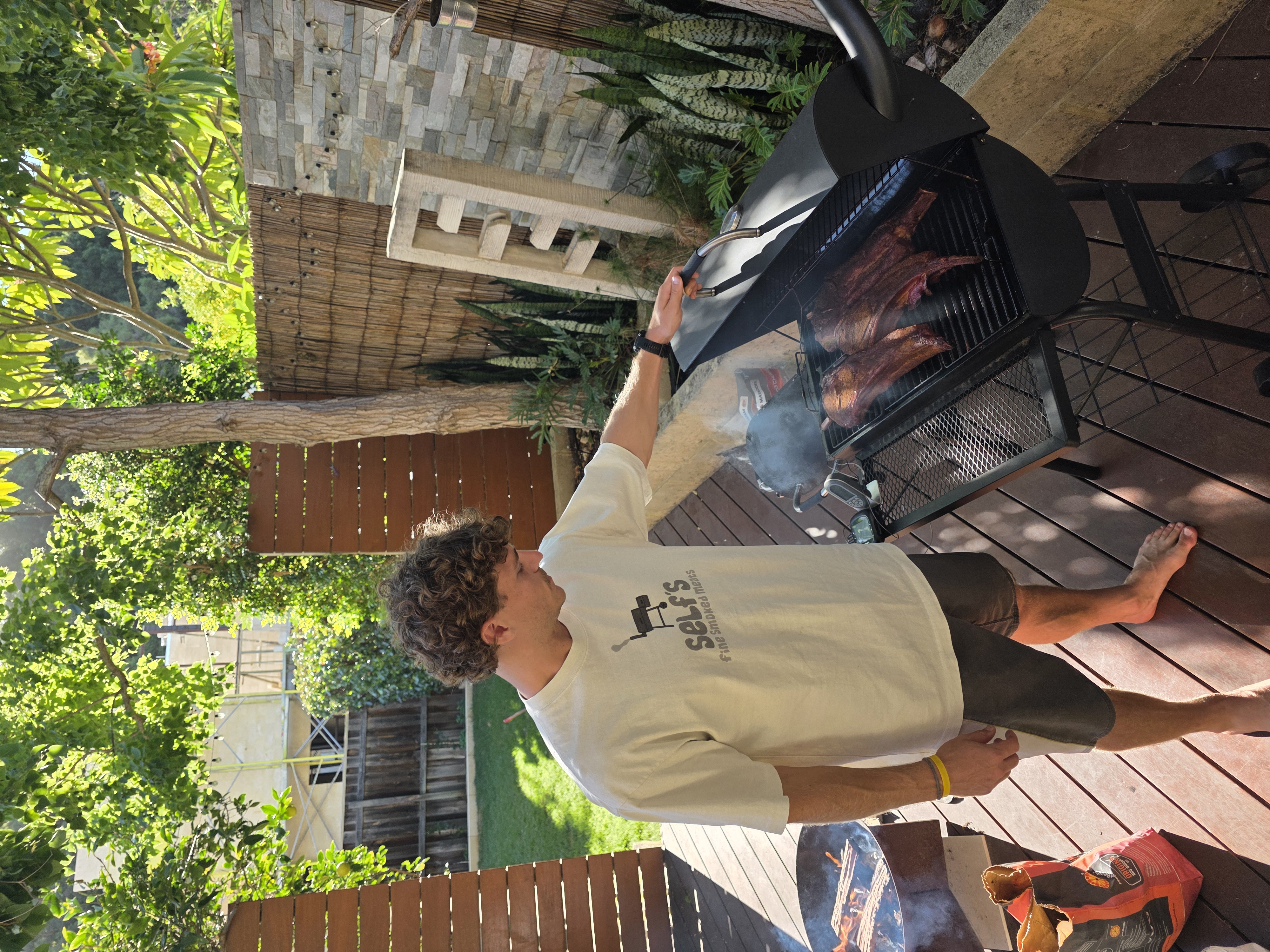 Fine Smoked Meats Tee — backyard